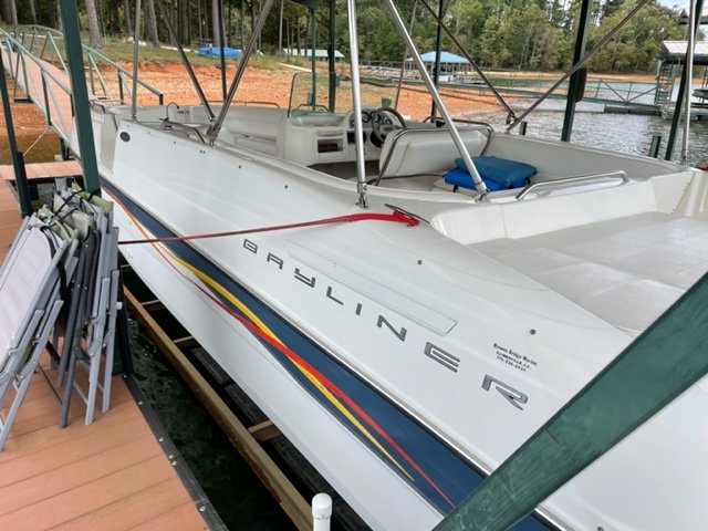 The deckboat is a cross between a bowrider and a pontoon boat.  It features a rather flat deck area with lots of room for people while still offering the speed and agility of a runabout.